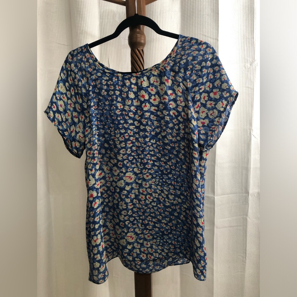 CAbi Multicolor Patterned Blouse